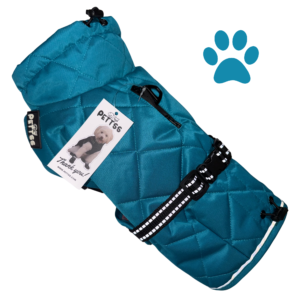 Dog Coat & Harness Lake Blue